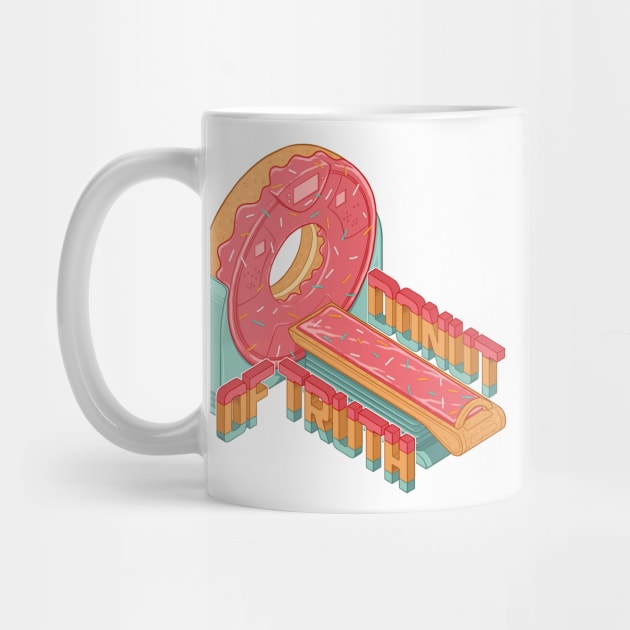 Donut of truth - CT donut scanner isometric illustration by daddymactinus